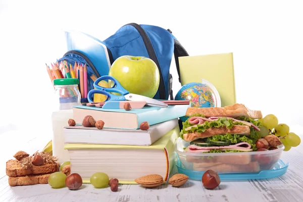 Szkolne pudełko na lunch — Zdjęcie stockowe