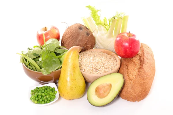 Assorted food fiber sources — Stock Photo, Image