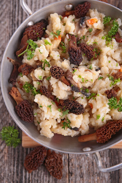 risotto with morel mushrooms