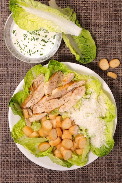 Salată tradițională de cezar — Fotografie, imagine de stoc