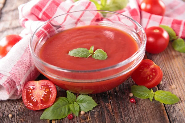 Sopa de jugo de tomate — Foto de Stock