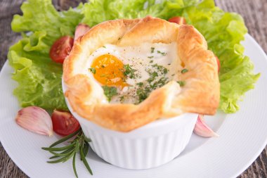 krema ile pişmiş yumurta