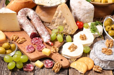 peynir, et ve üzüm