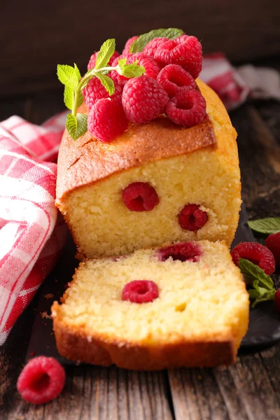 Tatlı ahududu cake — Stok fotoğraf