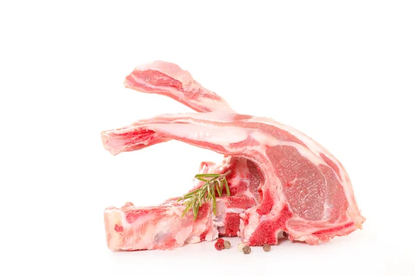 Chuletas de cordero crudas — Foto de Stock