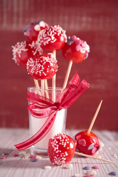 Sweet apple candies, lollipops — Stock Photo, Image