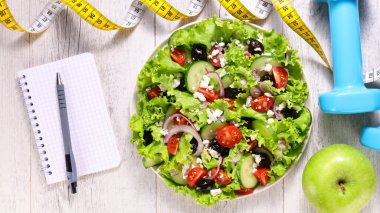 diyet gıda kavramı - diyet planı, program, menü kavramı