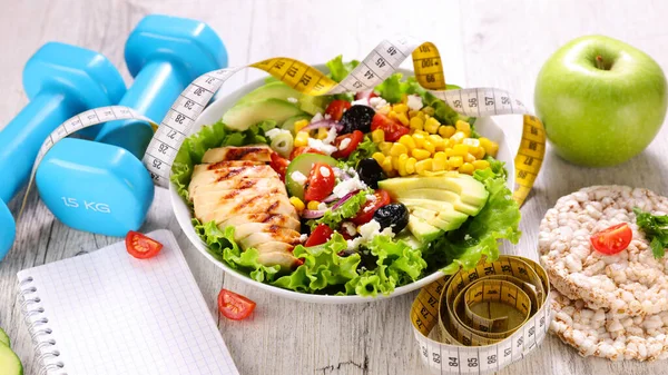 Dieta Concetto Alimentazione Dieta Programma Concetto Menu — Foto Stock