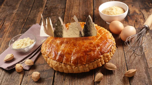 Galette Des Rois Megvilágosodás Torta — Stock Fotó