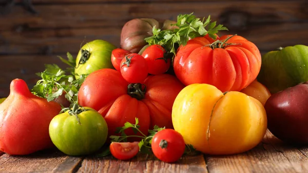 Variëteit Van Tomaten Kruiden — Stockfoto