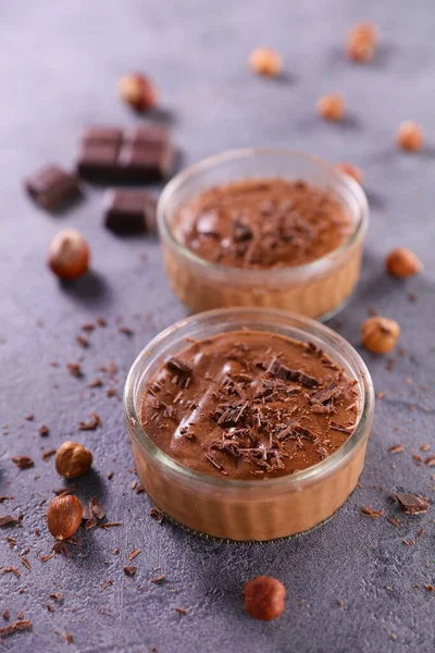 Mousse Chocolat Sur Table — Photo