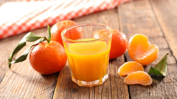 Clementine Vruchtensap Tafel — Stockfoto