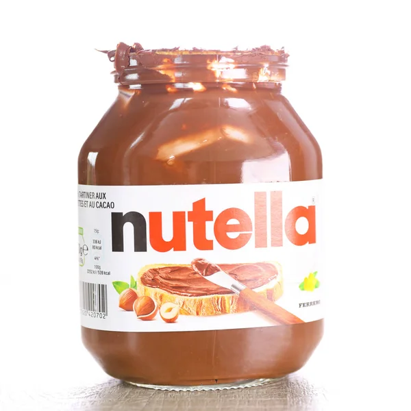 Шоколад Распространенный Jar Nutella — стоковое фото
