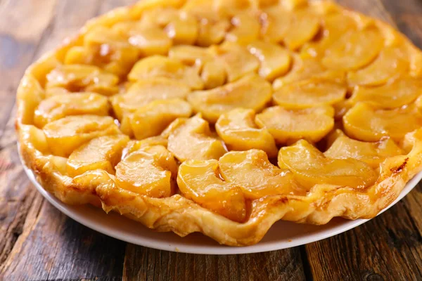 Tarte Tarte Française Traditionnelle Tarte Aux Pommes — Photo