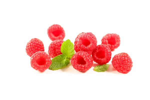 Frambuesa Fruta Baya Aislada Sobre Fondo Blanco — Foto de Stock