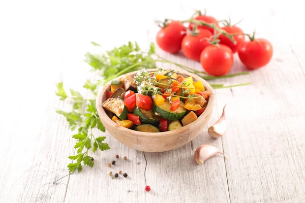 Ratatouille Gegrilde Groente Met Kruiden — Stockfoto