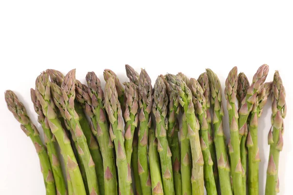 Raw Asparagus White Background — Stock Photo, Image