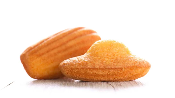 Madeleine Kuchen Auf Dem Tisch — Stockfoto