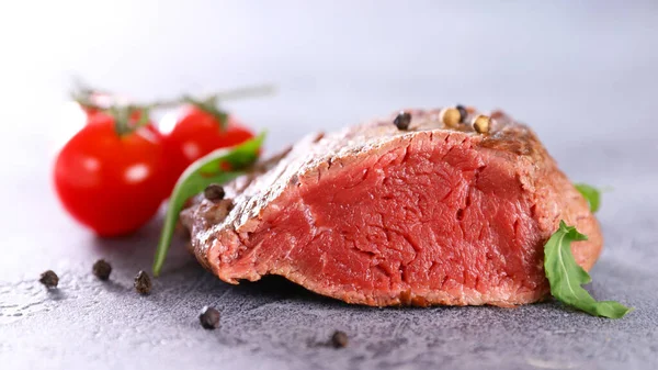 Gegrilltes Rindersteak Mit Paprika — Stockfoto