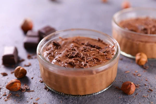 Mousse Cioccolato Nocciola — Foto Stock