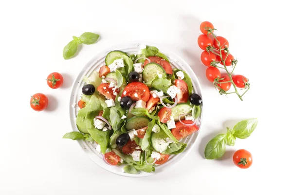 Vegetable Salad White Background — Stock Photo, Image