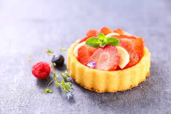 Fruit Tart Berries Fruits — Stockfoto