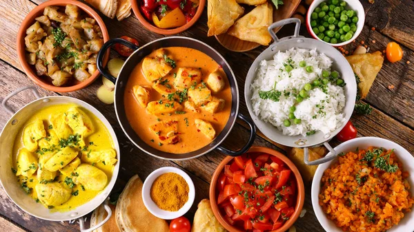 Výběr Indických Potravin — Stock fotografie