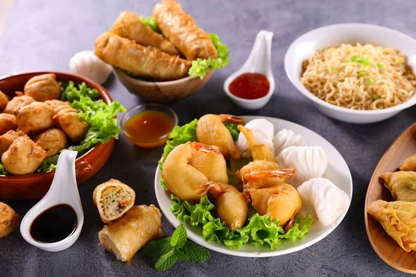 Asian Food Selection Table — Stock Photo, Image