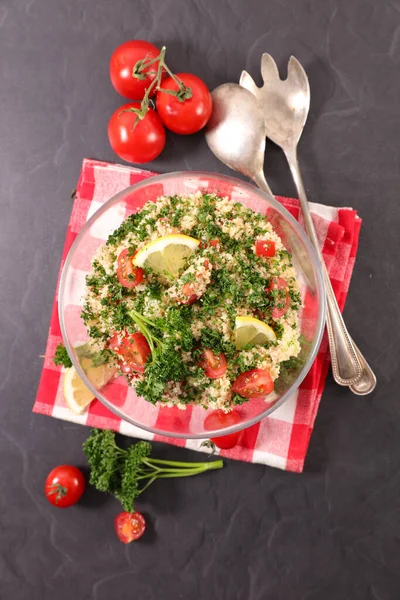 Tabbouleh Salad Tomato Parsley Couscous — Stock Photo, Image