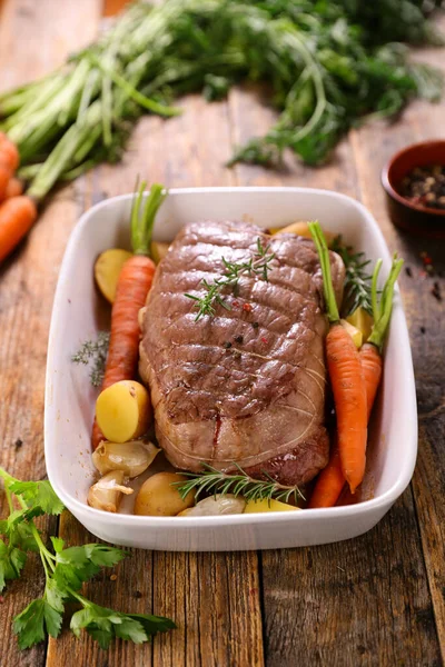 Roasted Beef Vegetable — Stock Photo, Image