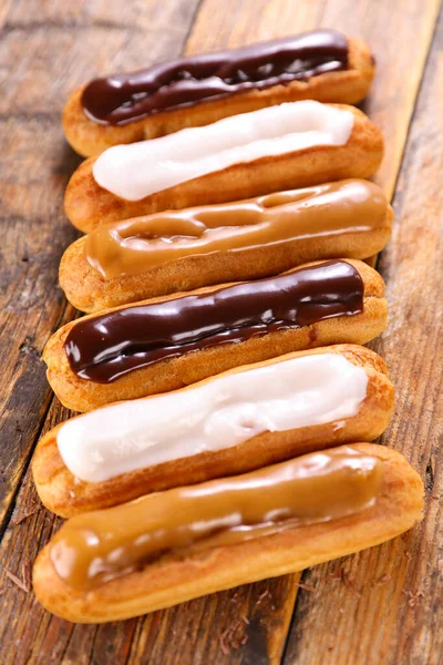 french traditional pastry- assorted of eclair