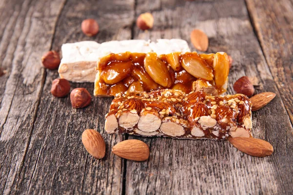 Granola Bar Assortment Nuts — Stock Photo, Image