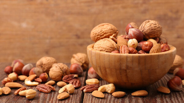 сортировка орехов - вид сверху