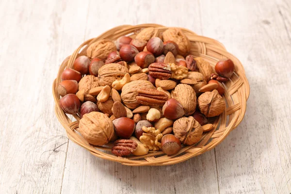 Assorted Nuts Top View — Stock Photo, Image