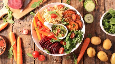 Buda kasesi, malzemeli. Üst Manzara.