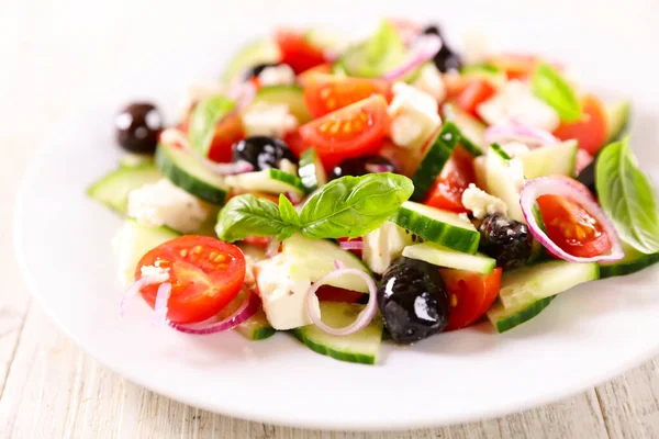 Ensalada Griega Con Queso Feta — Foto de Stock