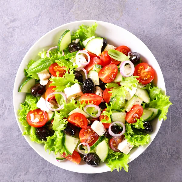 Bir Kase Taze Sebze Salatası — Stok fotoğraf