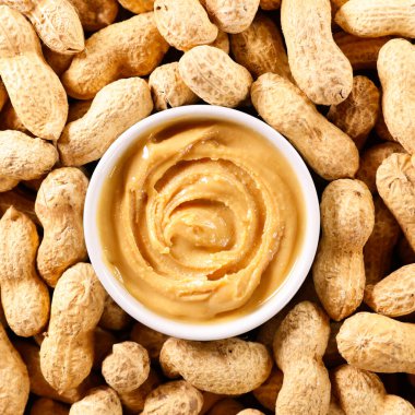 Tereyağlı fıstık arkaplan manzaralı