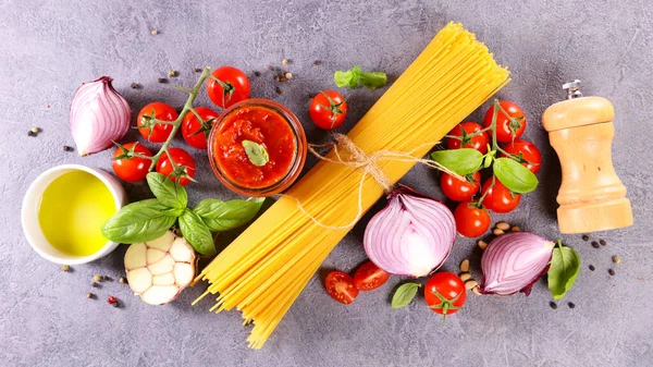 Ingrediente Para Cocinar Pasta Italiana — Foto de Stock