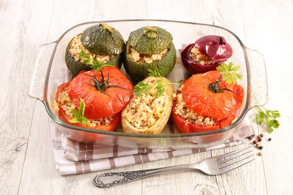 Baked Stuffed Vegetable Dish — Stock Photo, Image