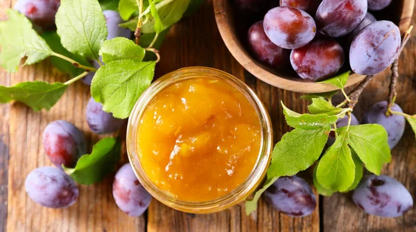 Plum Jam Purple Plum — Stock Photo, Image