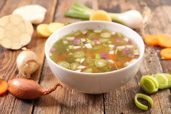 Caldo Verdura Tazón — Foto de Stock