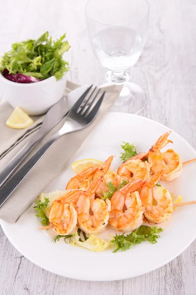 Grilled shrimp — Stock Photo, Image