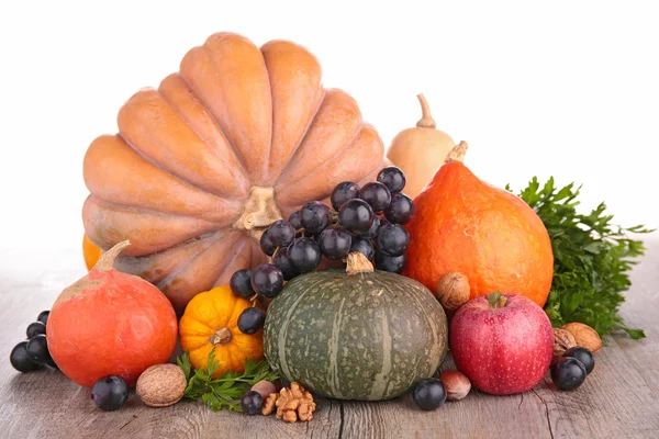 Composizione di zucca — Foto Stock