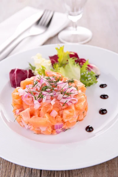 Salmone, antipasto — Foto Stock