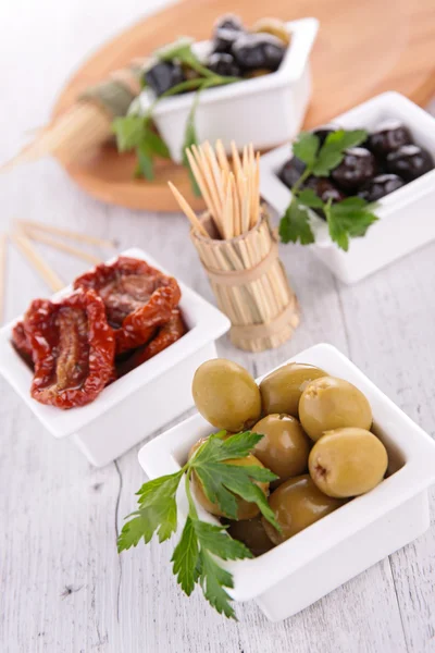 Assortiti di olive — Foto Stock