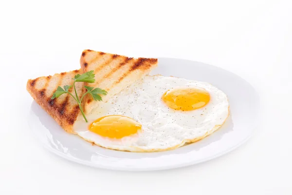 Яйцо и тост — стоковое фото