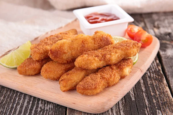 Fried nuggets — Stock Photo, Image