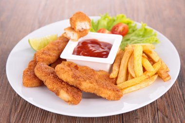 kızarmış tavuk nuggets