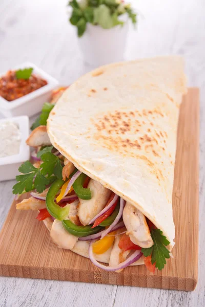 Tortilla wrap — Stockfoto